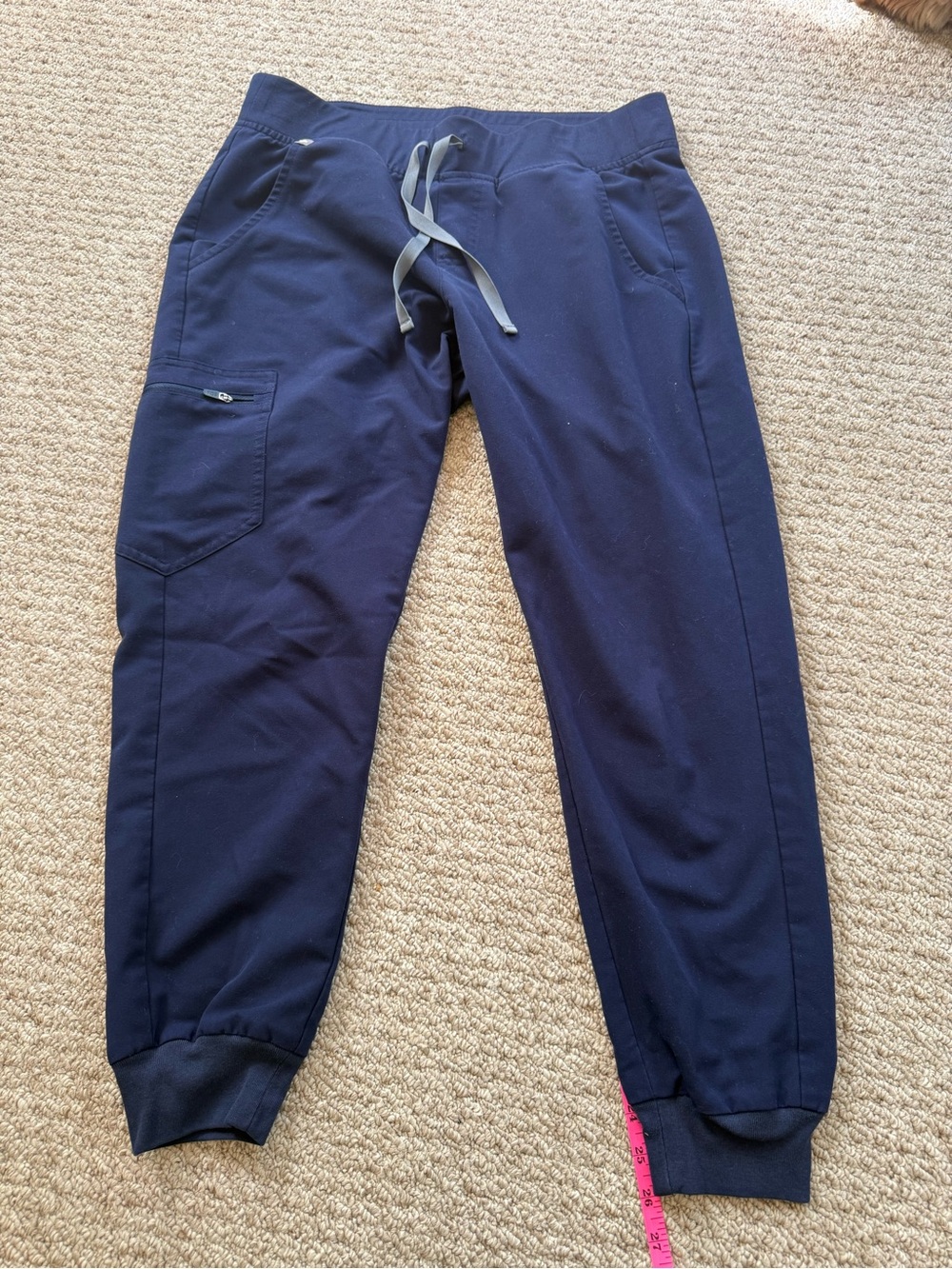 FIGS- Womens Navy Drawstring Jogger Pants